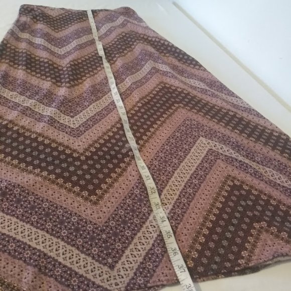 Friday Los Angeles women's size XL purple, pink multicolored maxi skirt - Picture 9 of 11